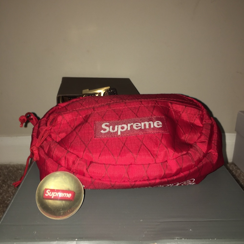 😍 Supreme Fanny Bag Red New❤️